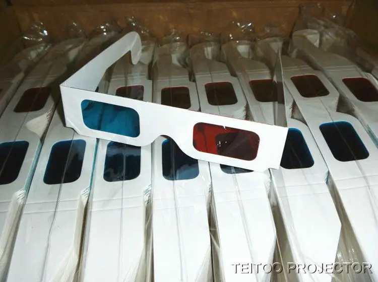 Новое универсальное бумажное стекло es Red Blue 3D Visoin для виртуального видео