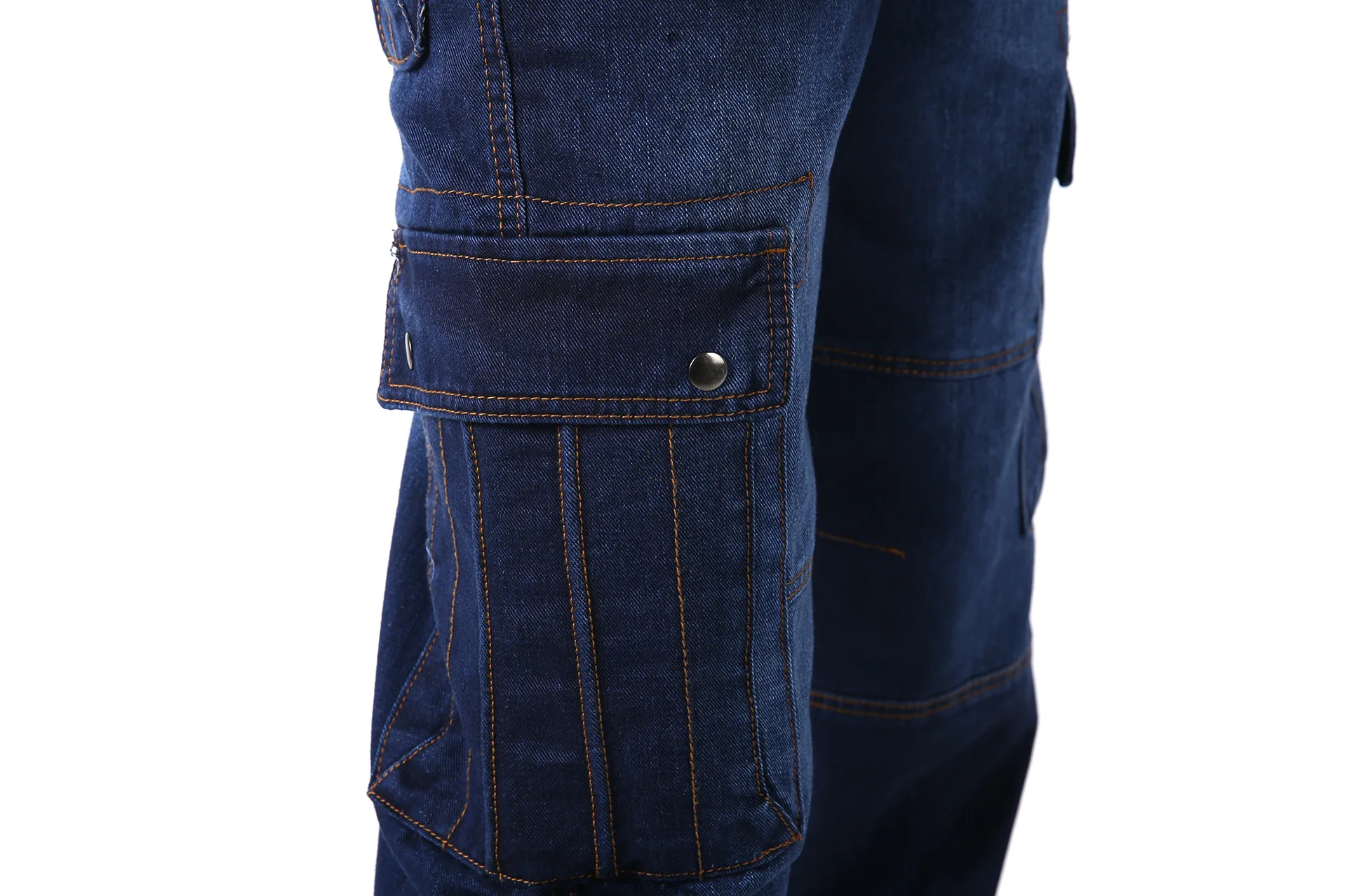 2019 осенне зимний комбинезон с несколькими карманами мужские джинсы свободные