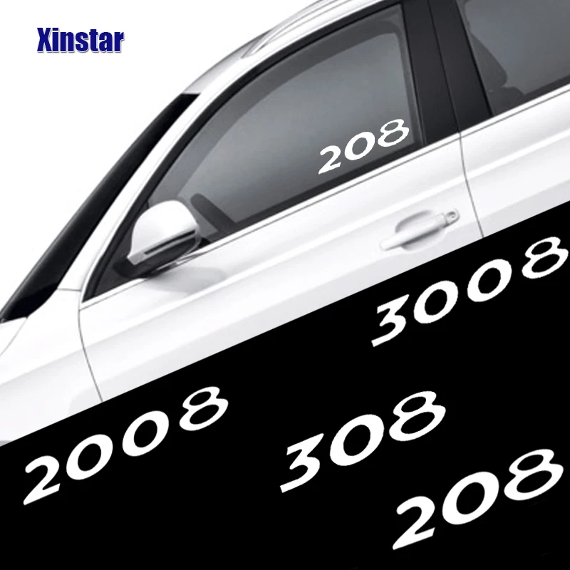 2 шт. наклейки на окна автомобиля для Peugeot 106 206 208 306 308 508 2008 3008 208|Наклейки