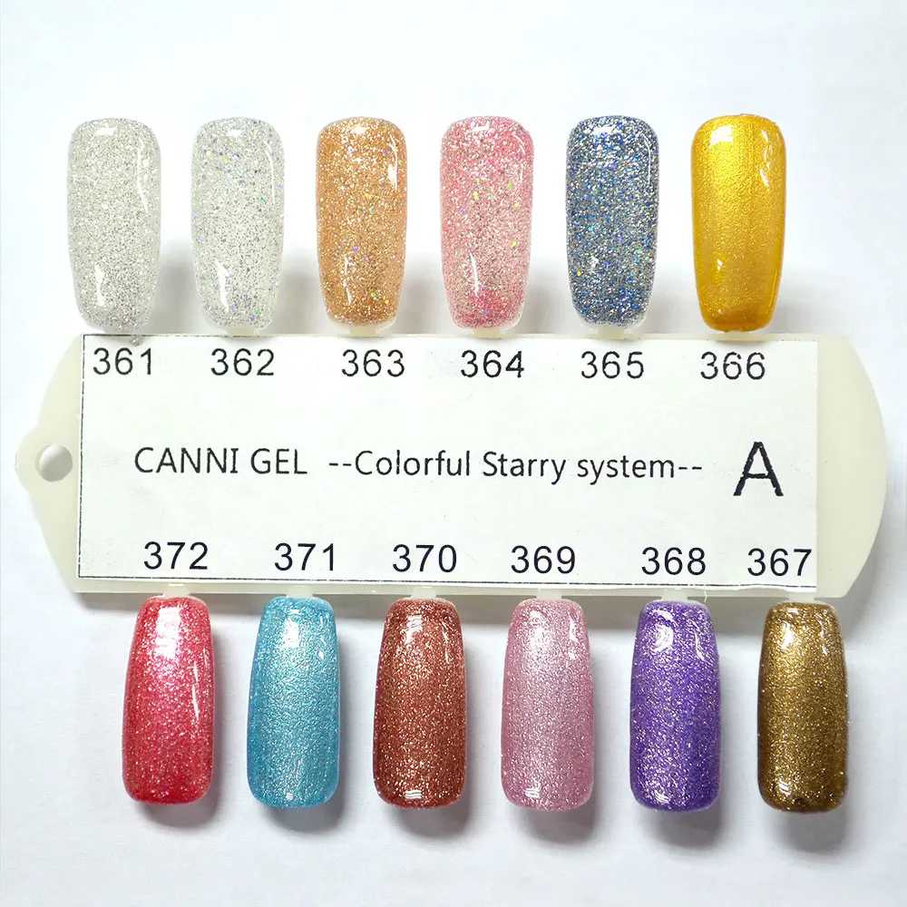 CANNI супер блеск УФ гель 24 цвета эффект замачивания гель для ногтей bling 15 мл жемчуг горячая Распродажа Салон Французский Звездный гель