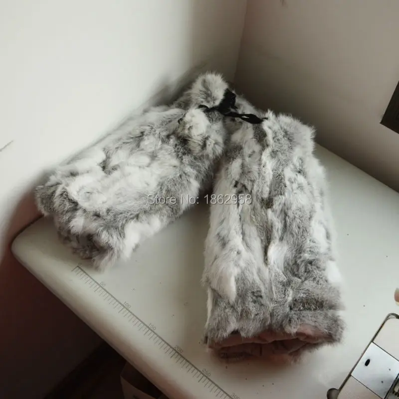 Бесплатная доставка ярко серый цвет яркий кролик женские зимние теплые