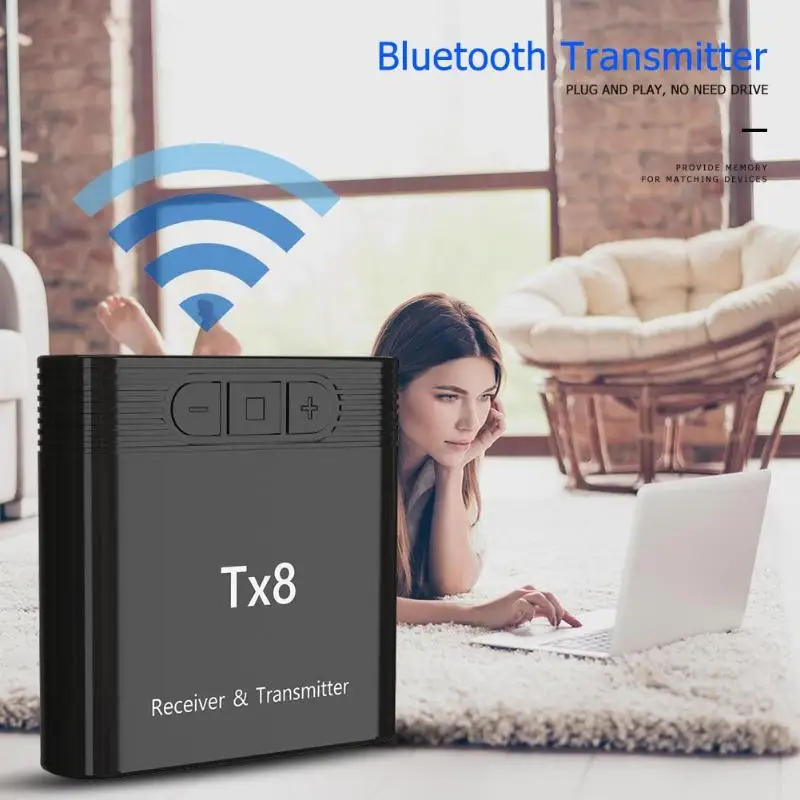 TX8 беспроводной Bluetooth 4 0 передатчик приемник для наушников ПК ноутбука планшета