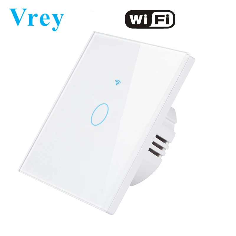Врей WiFi умный сенсорный переключатель 100V 240v настенный светильник Экран с