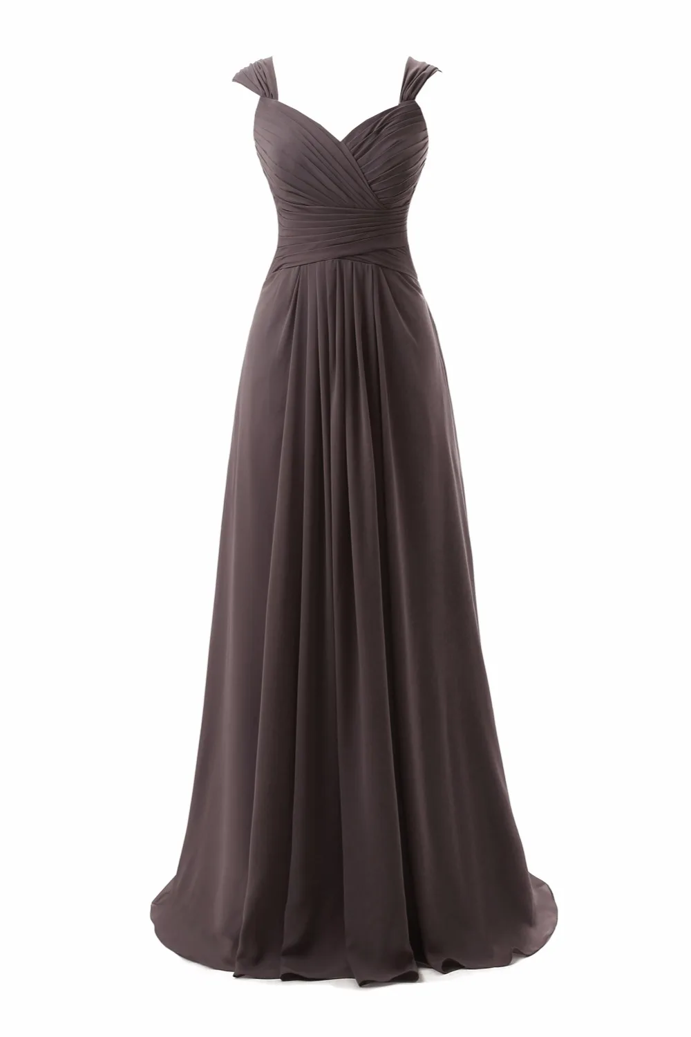 

Simple Floor length pleat Chiffon Bridesmaid Dresses long beach dresses