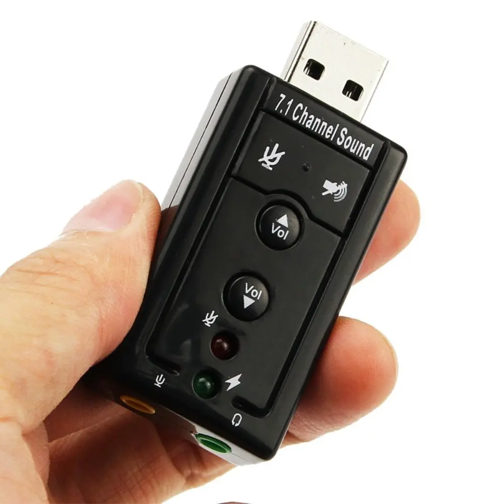 Внешняя звуковая карта с разъемами для наушников и микрофона USB 2.0|external sound card|sound