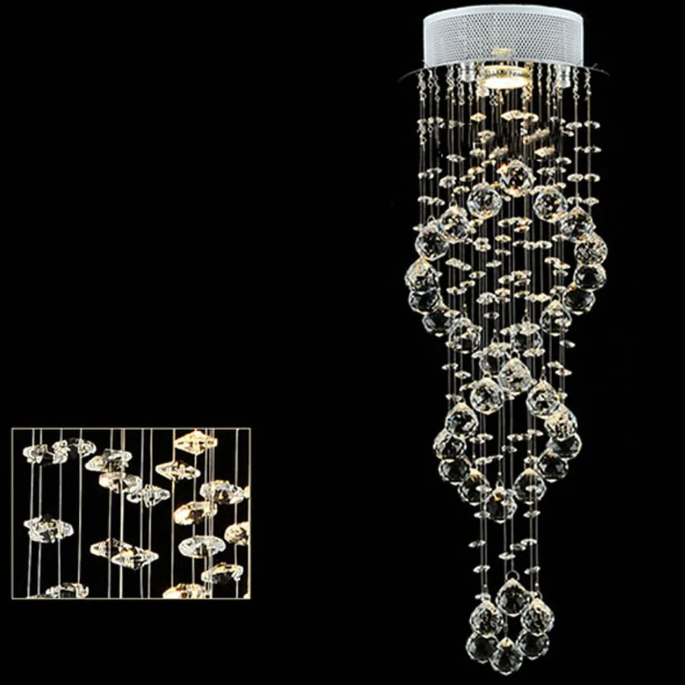Современная креативная светодиодная хрустальная лампа K9 потолочный светильник