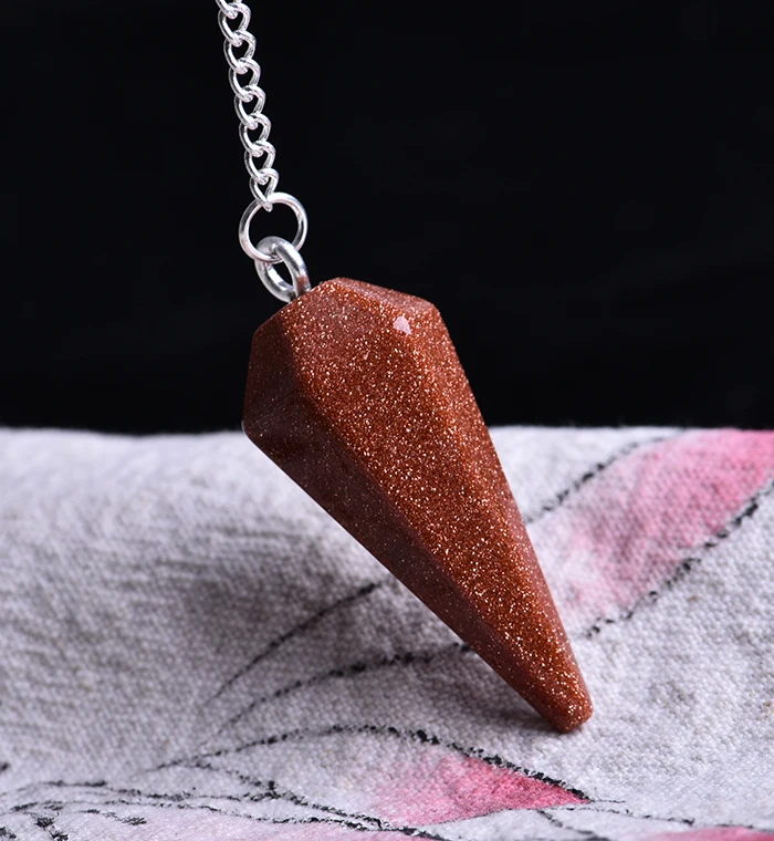 Натуральный рок-конусная кулон aura чакра резки DIY ожерелье кристалл stonedecoration подарок камень