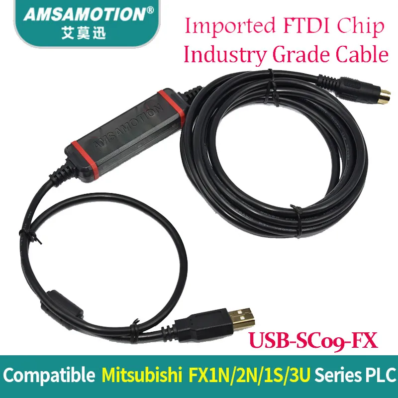 USB SC09 FX адаптер подходит для Mitsubishi серии FX PLC USB-SC09-FX Кабель для программирования