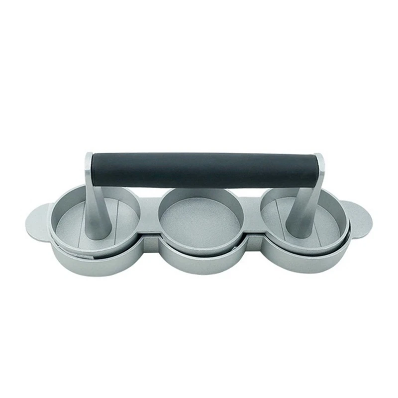 3 слота Хэм пресс для бургеров es антипригарный мини тройное приспособление