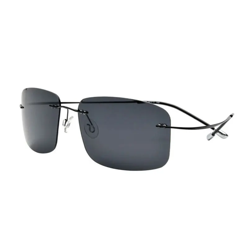 Toptical 8616, поляризационные солнцезащитные очки без оправы, оправа, супер освещенный вес, титановые дужки, оправа, поляризационные солнцезащитные очки