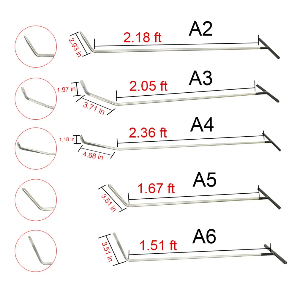 Preço Kits De Reparação Paintless Dent Paintless Dent Repair Ganchos Push Rods Para Remoção Do Dente Do Carro Reparação De Danos Causados Por Granizo