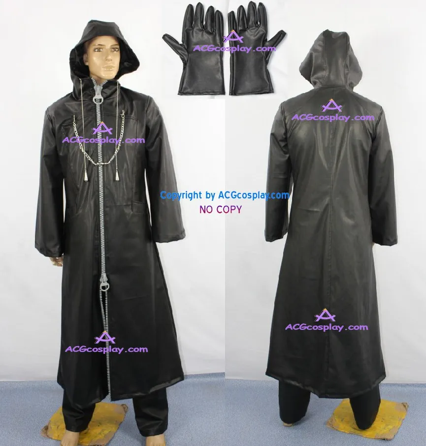 Женский костюм для косплея из искусственной кожи с широкой молнией |
