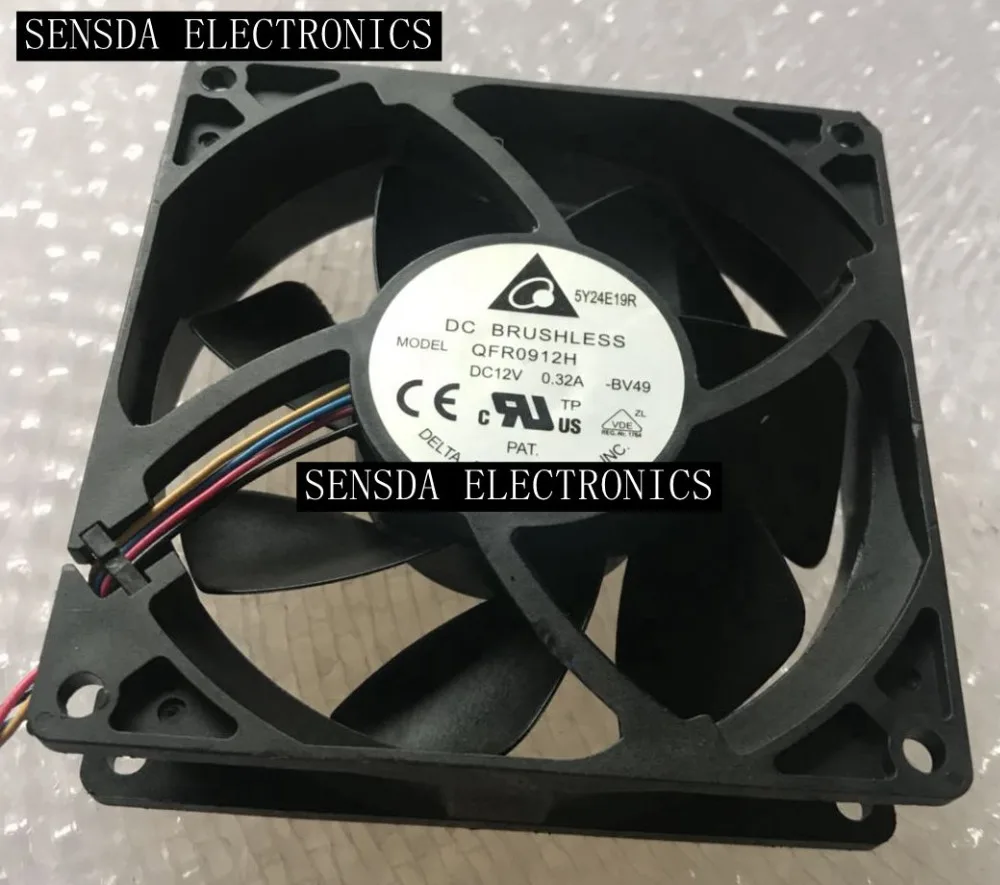 Кулер delta QFR0912H 9 см 92 мм 9225 постоянного тока 12 В 0 32a FX8350 4 проводный pwm CPU кулер