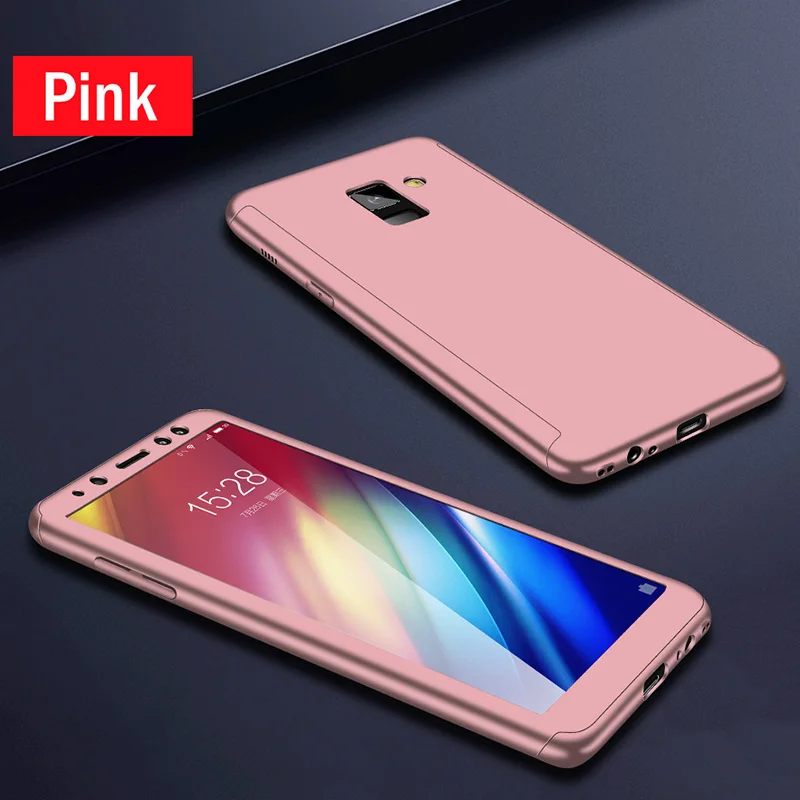 Розовый 360 полный защитный чехол для телефона для samsung Galaxy S10 5G S10E S10 S9 плюс A40 A50 A70 M10 M20 A10 A30 A6 A8 плюс A9 A7 чехол - Цвет: Розовый
