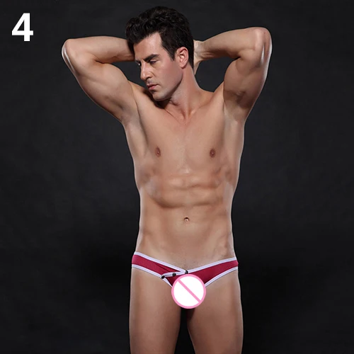 Мужское нижнее белье дышащие сетчатые трусы с кнопками|briefs underwear|underwear briefsmesh