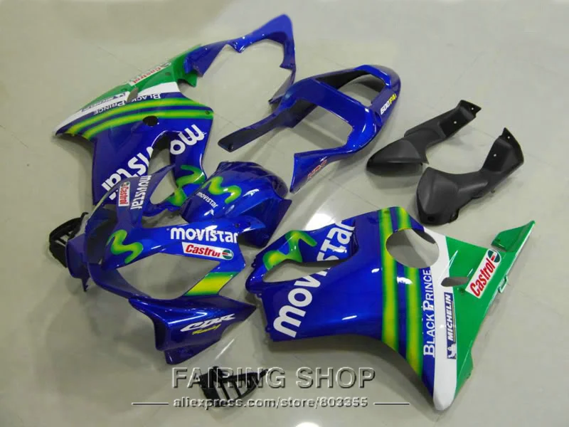 Лучший обтекатель комплект для Honda Обтекатели CBR 600F 4i 2003 2002 2001 (синий M) cbr600 f4i 01 02 03