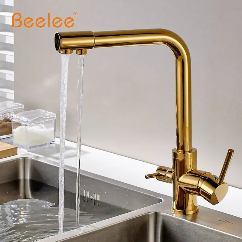 Beelee смеситель для кухни вытяжной поворотный кран на палубе с поворотом 360