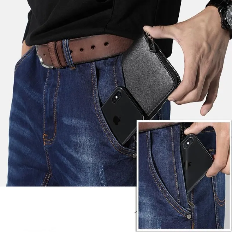 Plus Size 44 46 48 Jeans New Tide Loose Mens Men's Baggy straight jeans Comfortable Cotton Men Trousers Leisure Bottoms | Мужская