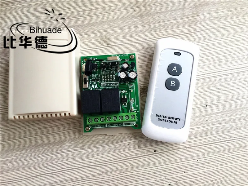 433 МГц Универсальный беспроводной пульт дистанционного управления DC 12 В 2CH