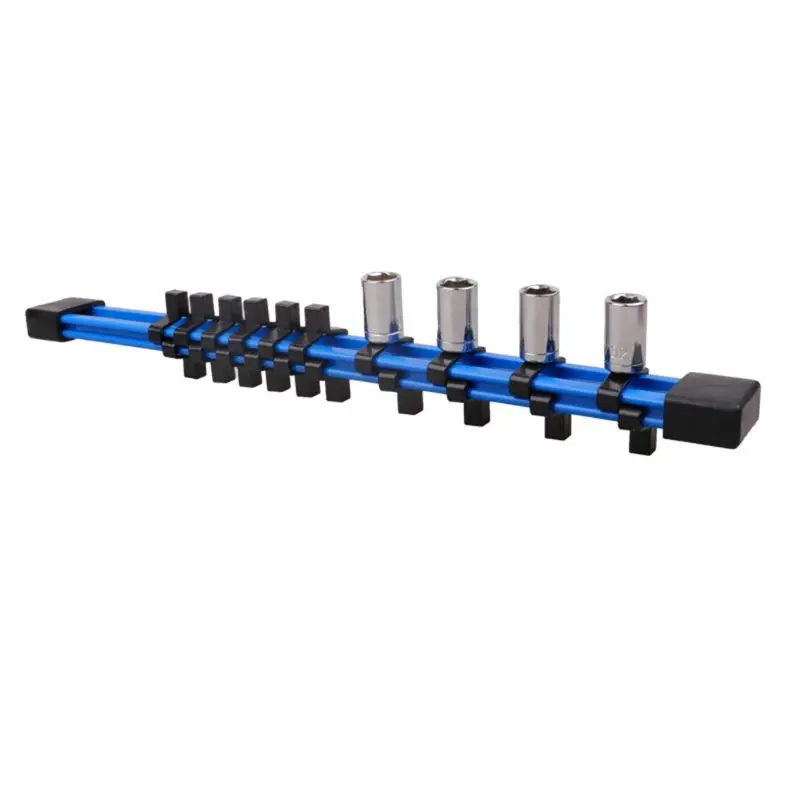 

New 3pcs/set Universal Industrial Plastic Double Sided Sleeve Socket Rail Holder Organizer 1/4 3/8 1/2 qiang