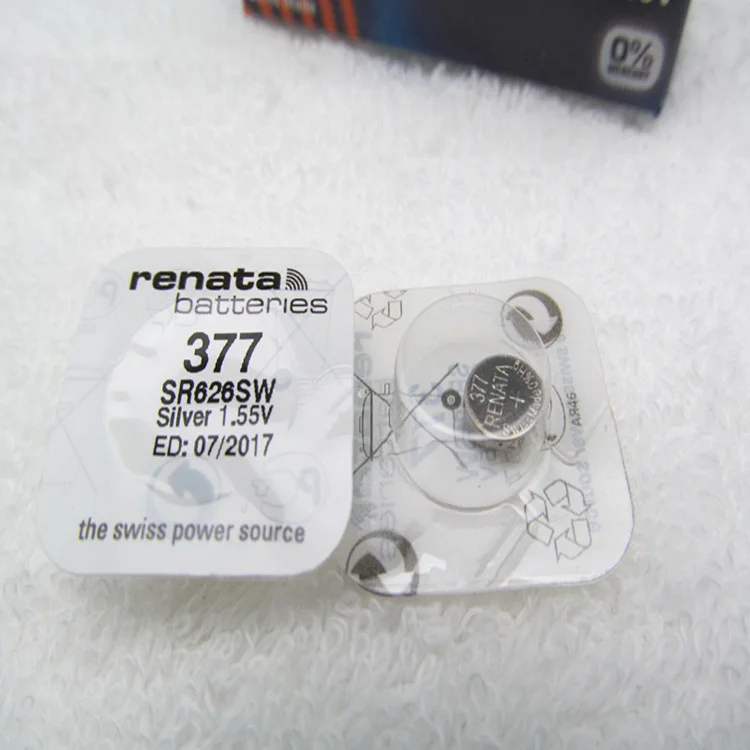2 шт. розничная продажа новый бренд Renata долговечный 377 SR626SW SR626 V377 AG4 часы с