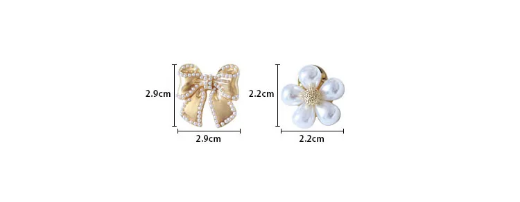 Sansummer New Hot Fashion Golden Bowknot Flower Pearl Romantic Feautiful Elegant Party Brooch For Women Jewelry 835