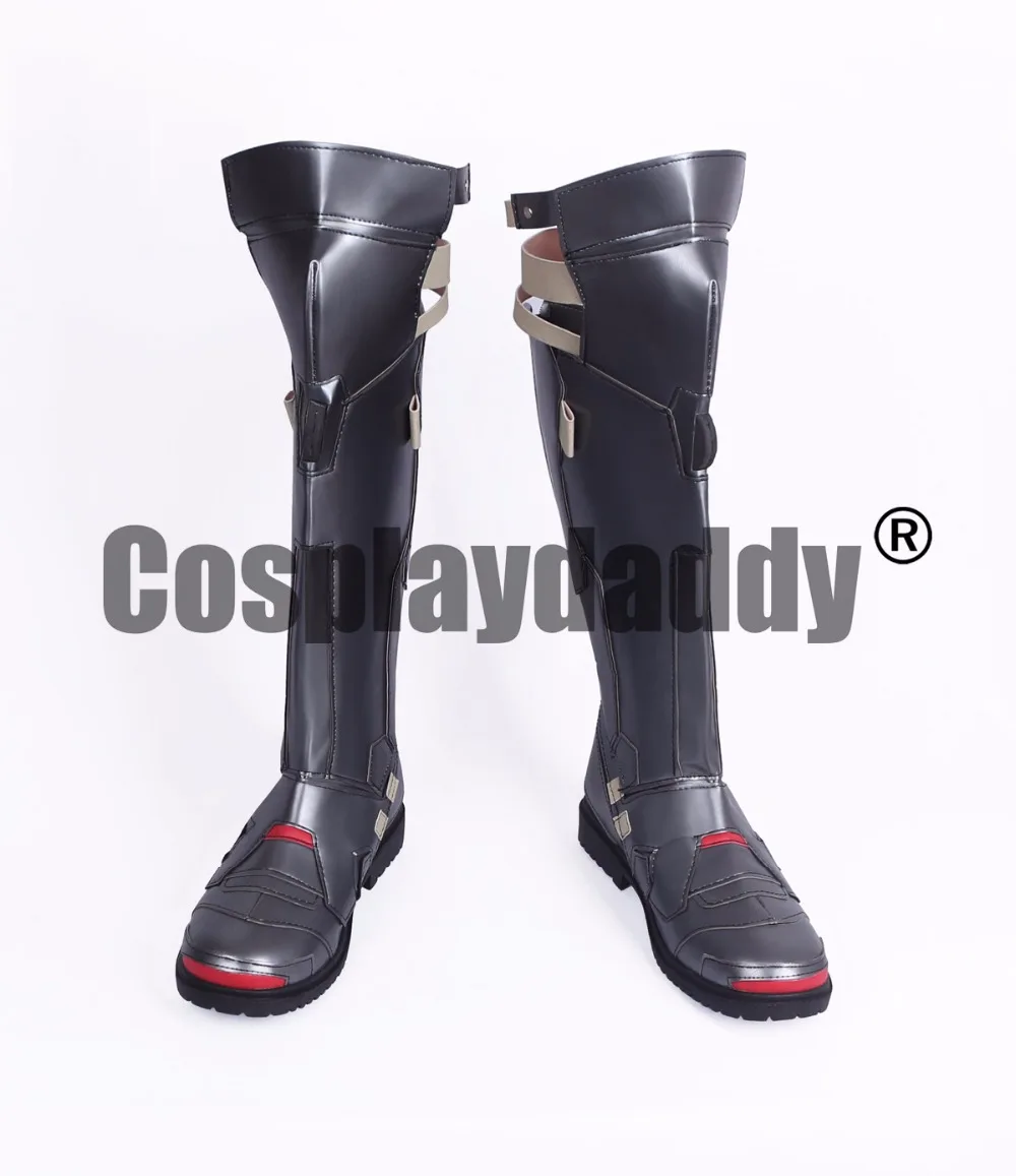 

OW Blackwatch Heroes Gabriel Reyes Reaper Skin Game Cosplay Shoes Boots S008