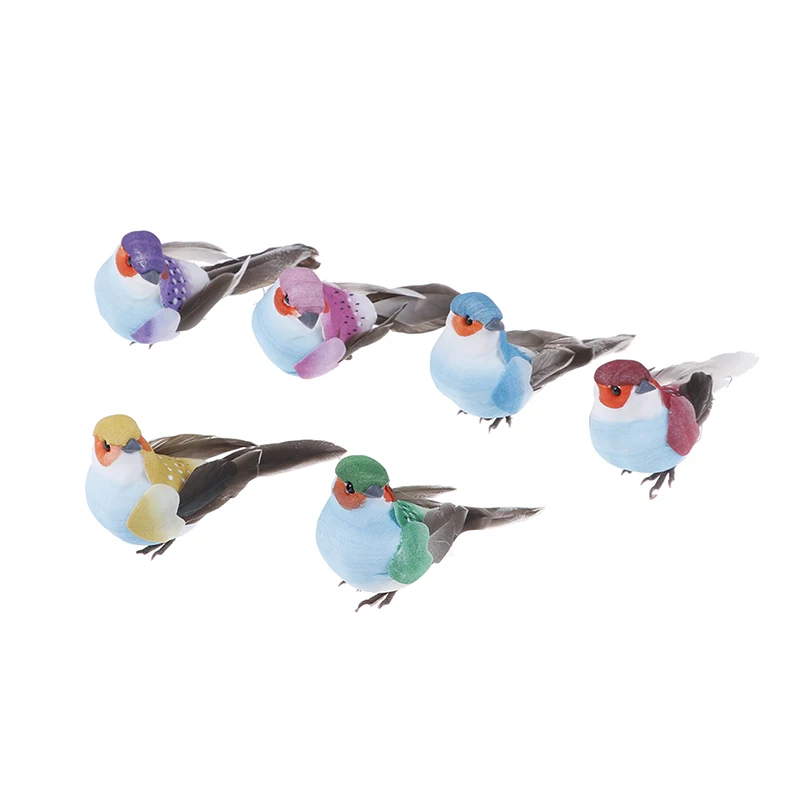 1pc random color Декоративные искусственные пенные перья для голубей, попугая, свадебное украшение, домашний декор для стола, игрушка для птиц, Свадебный декор - Цвет: 1pc random color