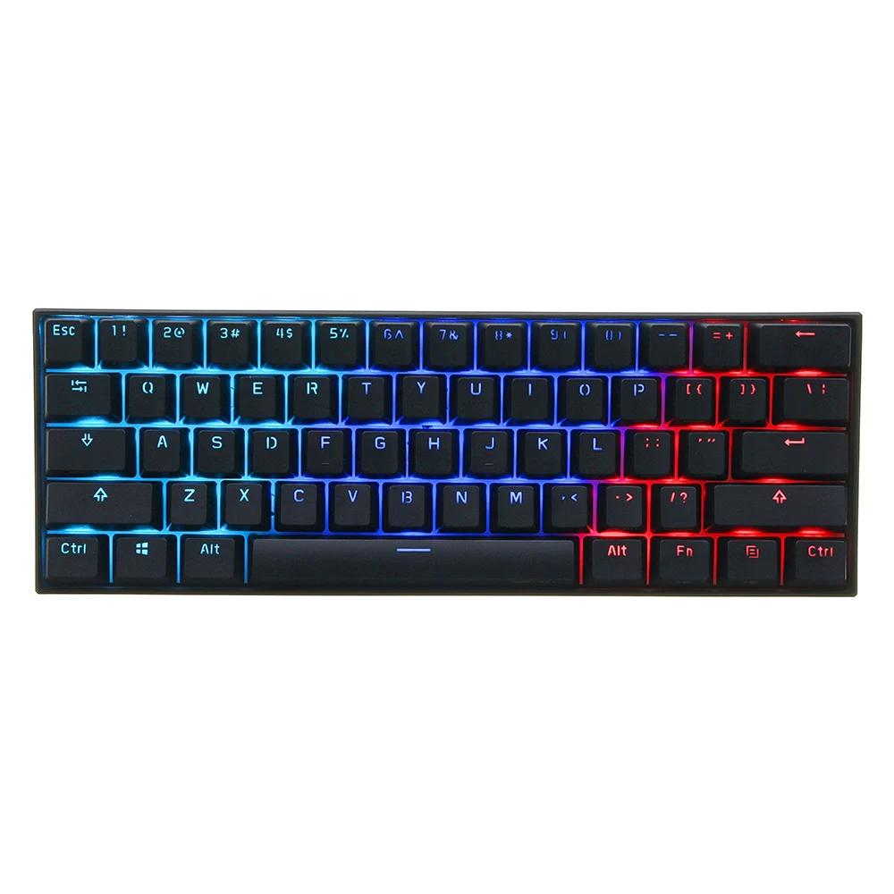 Anne Pro2 Мини Портативная 60% механическая клавиатура Беспроводная Bluetooth съемный кабель красный синий коричневый переключатель игровая клавиатура