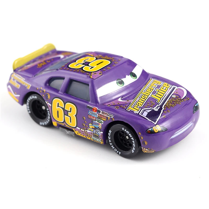 Автомобили Disney Pixar Cars No.63 трансберри сок Металл литье под давлением игрушечный