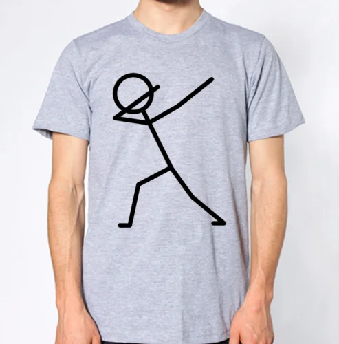 Dab Stickman T-Shirt2019 модный бренд 220% хлопок печатных Круглый вырез футболки дешевые