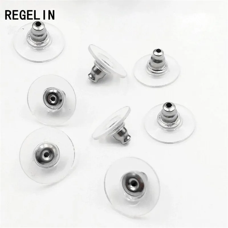 Круглые серьги гвоздики REGELIN 100 шт./лот из нержавеющей стали застежка для сережек