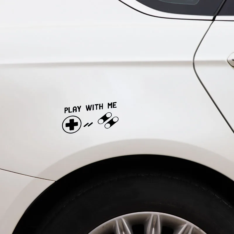 YJZT 14CM*8.5CM Video Games Play Game With Me Vinyl Window Decoration Car Sticker C22-0398 | Автомобили и мотоциклы