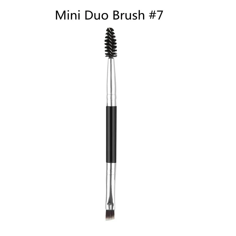 Professional Dual Sided Duo Brow Brush 7# Cosmetic Enhancer Angled Eyebrow Brush + Comb Beauty Makeup Tool