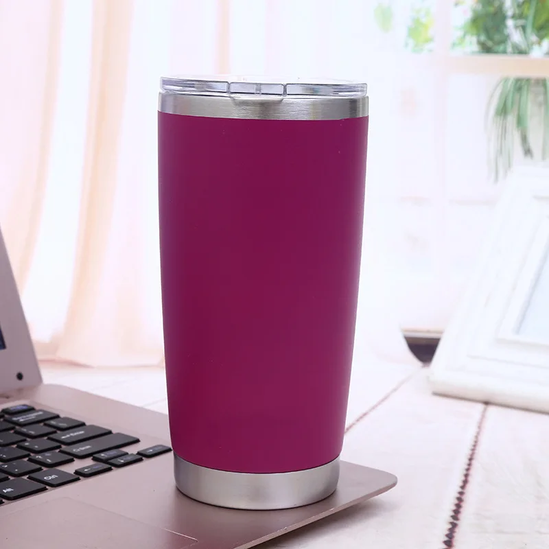 20 унций кружка из нержавеющей стали спортивный Кубок с крышкой большой емкости