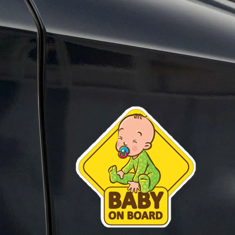 Красочные автомобильные наклейки Малыш на борту ПВХ окно водонепроницаемое