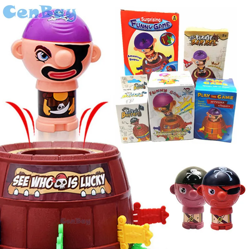 Новинка детская игра Tricky Pirate Barrels Party Lucky Stab всплывающий меч Пиратская ведро