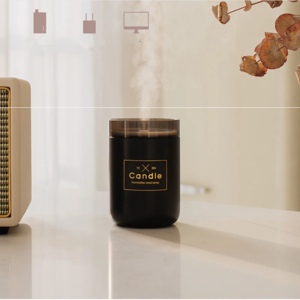 Ультразвуковой USB диффузор эфирного масла увлажнитель воздуха свеча