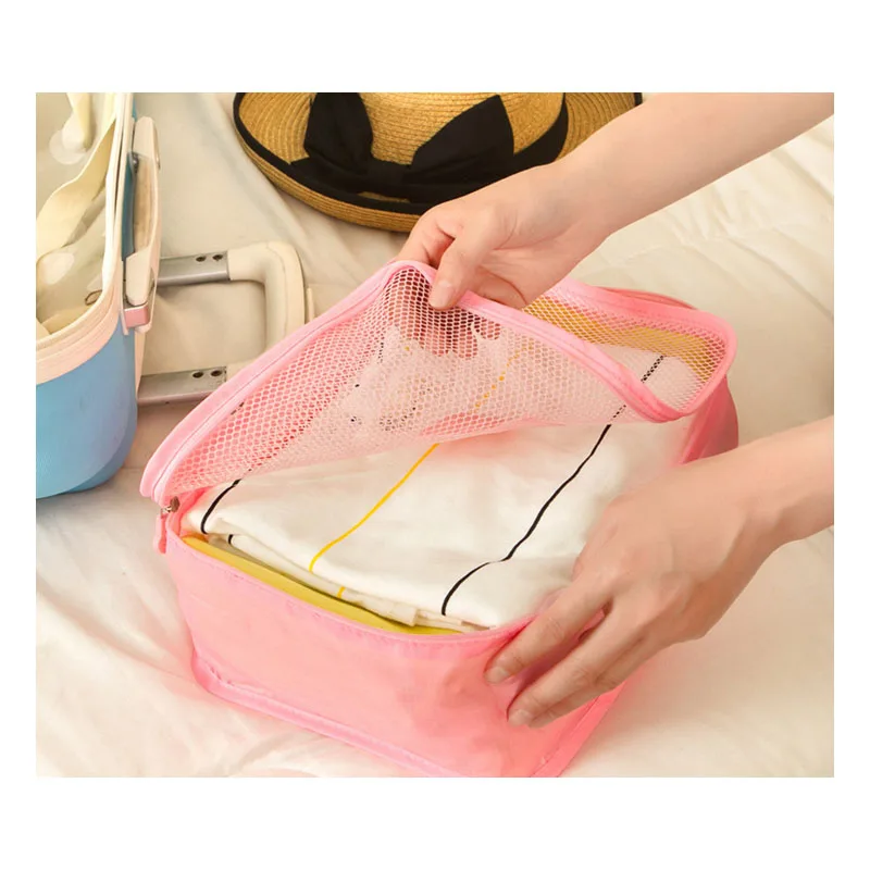 New Travel Accessories Bag 6 Pcs/Set Packing Cubes Polyester Bags For Clothes Luggage Organizers | Багаж и сумки