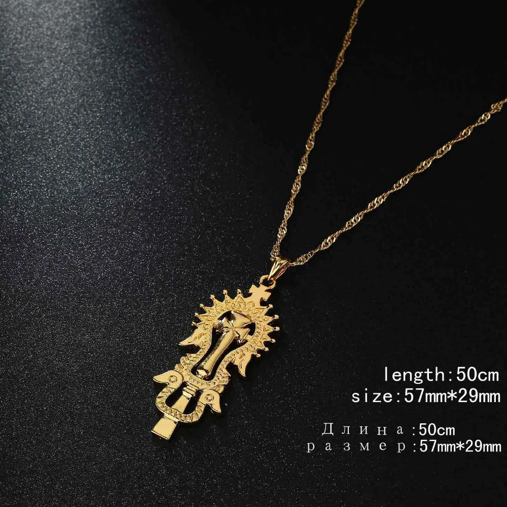 Женское и мужское ожерелье с подвеской в виде креста|ethiopian cross pendant|ethiopian crossnecklace