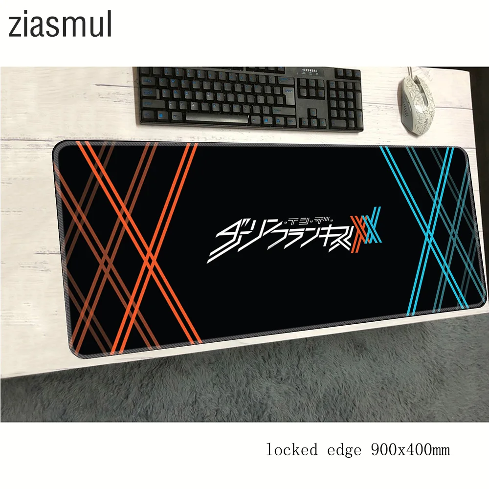 Коврик для мыши darling in the franxx лучший 900x400x3 мм коврик игровой геймер xl