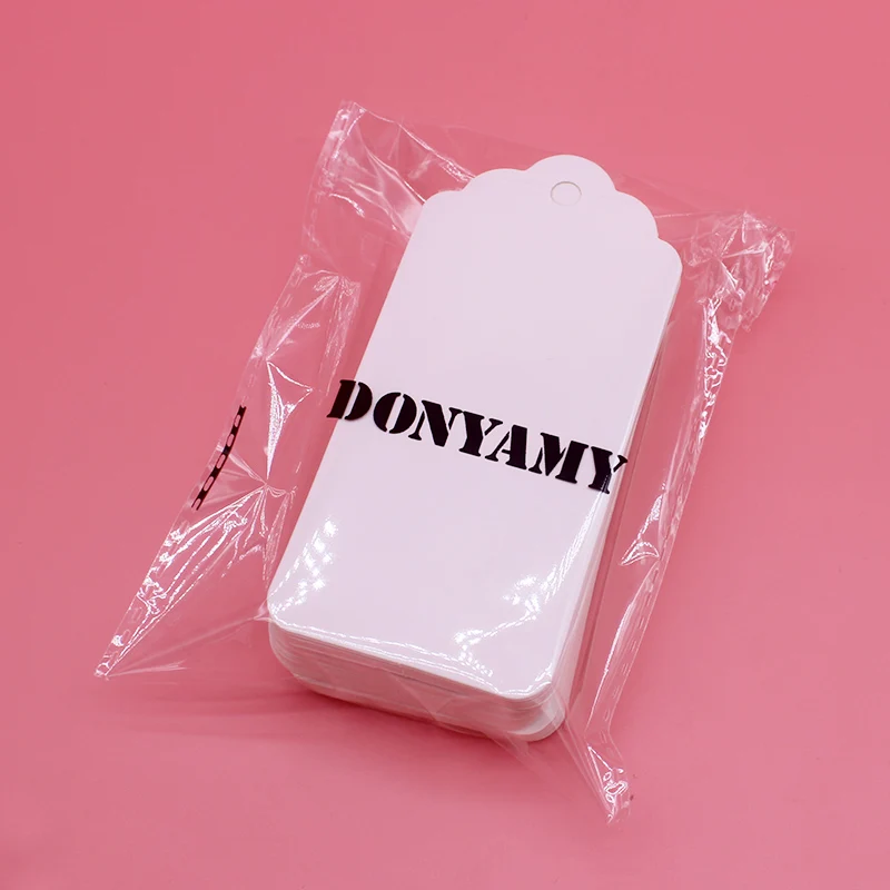

DONYAMY 4*7cm white paper tags blank paper Labels hang tags 50pcs/lot