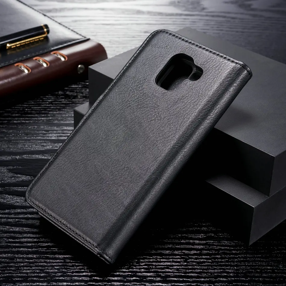 DG. MING Роскошный кожаный чехол 2 в 1 для samsung Galaxy J6, Магнитный съемный держатель для карт, кошелек, чехол для J6 Plus чехол