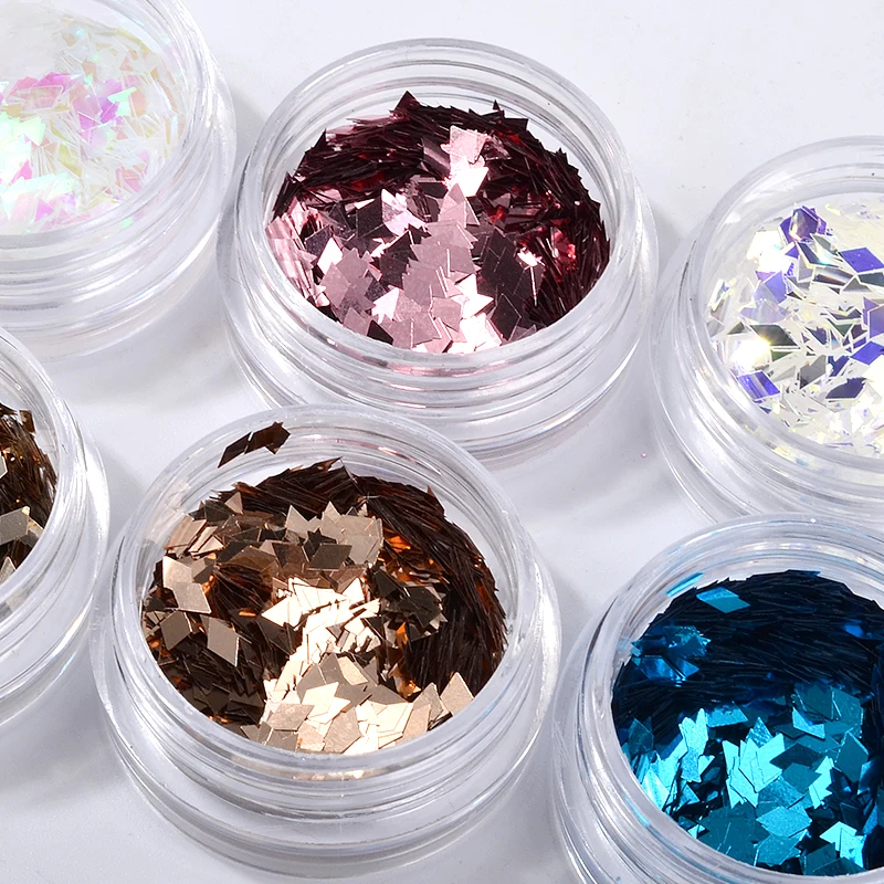 6 шт. Алмазные Блестки для ногтей|nail sequins|sequin glitterglitter set |