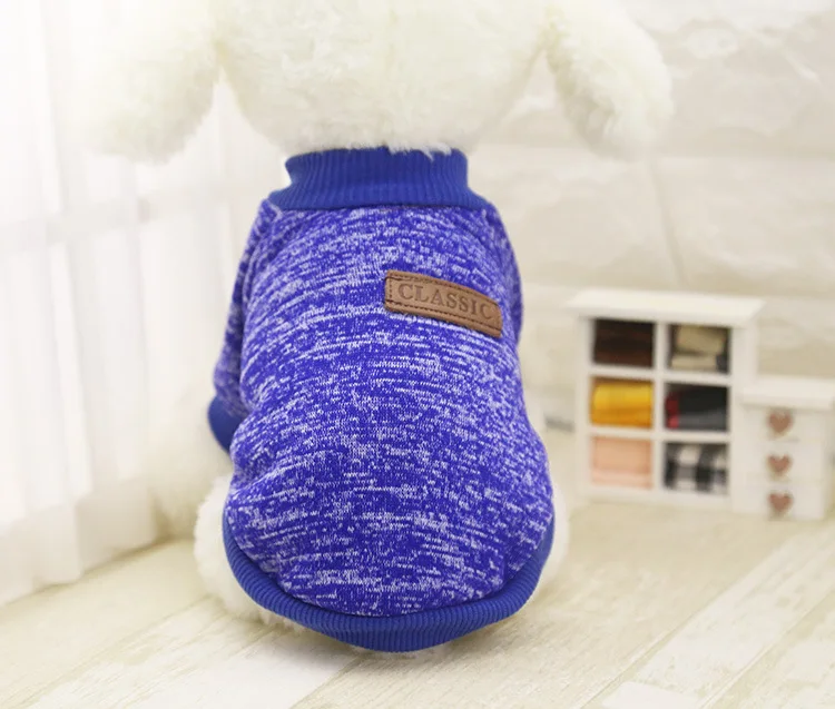 Classic Dog Coats Puppy Clothes Sweater shirts for Small Hoodie coat Yorkie Warm Autumn Winter Pet Cat Clothing | Дом и сад