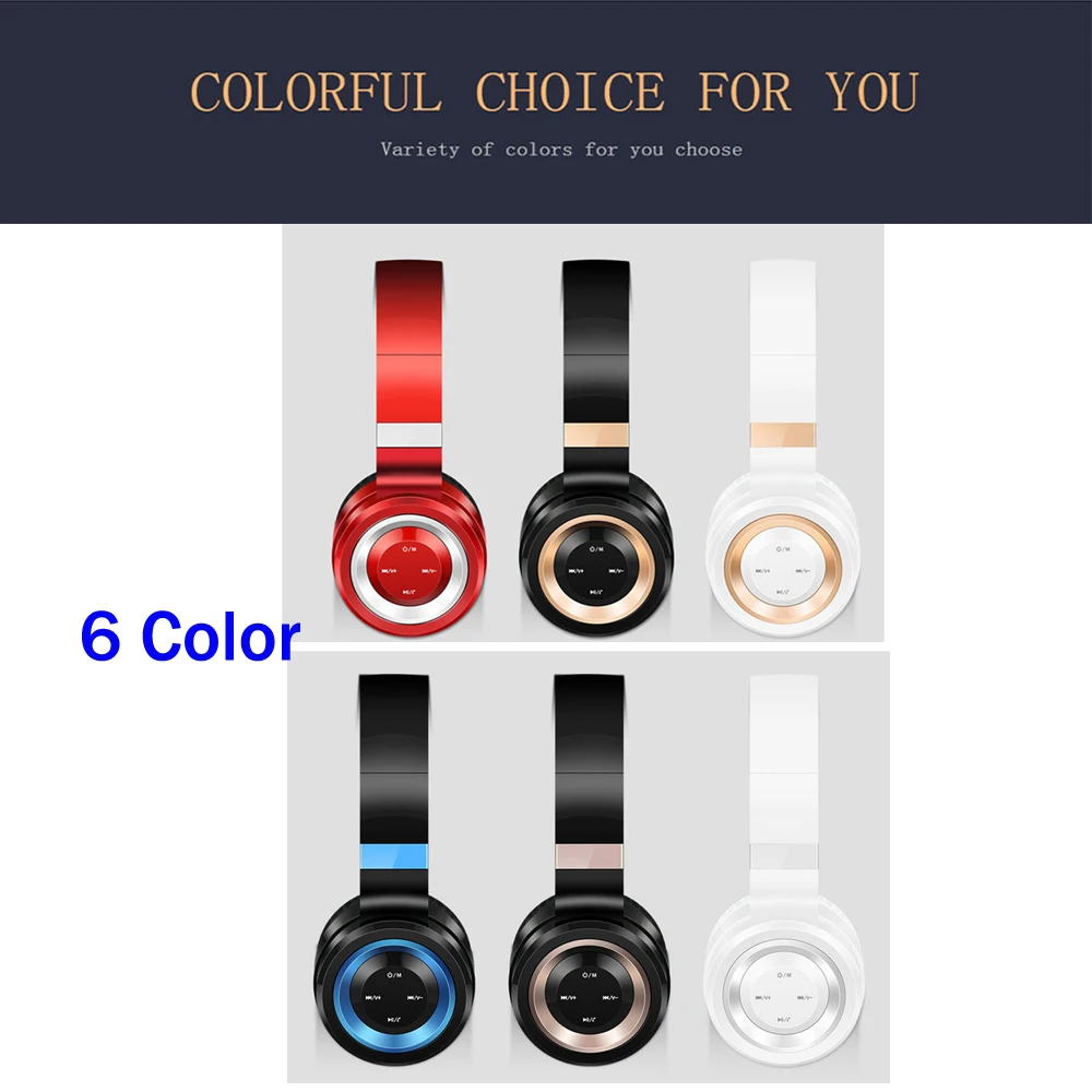 Yakee P6 Bluetooth наушники с микрофоном Беспроводной Поддержка TF карты FM Радио Бас
