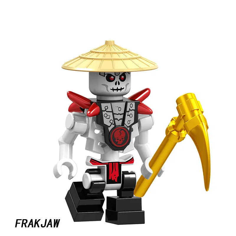 Шоколад Один фильм Nya Jay Zane и Kai Wu Lord Garmadon Snike с оружием строительные блоки игрушки для детей - Цвет: Шоколад