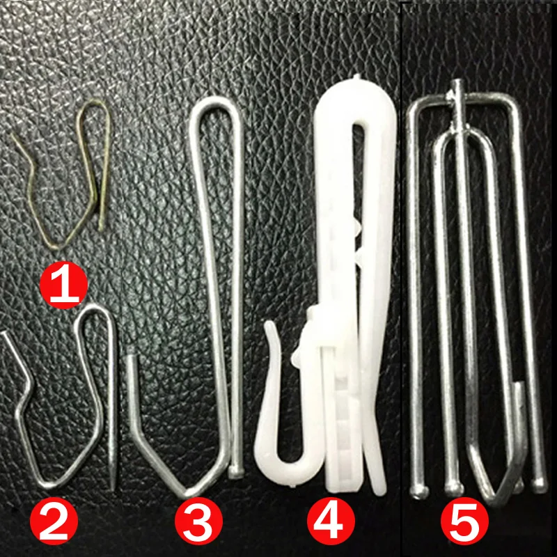 45PCS Curtain Pencil Pleat Hooks for Curtains Glider Shape Window Curtain Hanging Accessories Curtains Plastic Hooks CP056-40