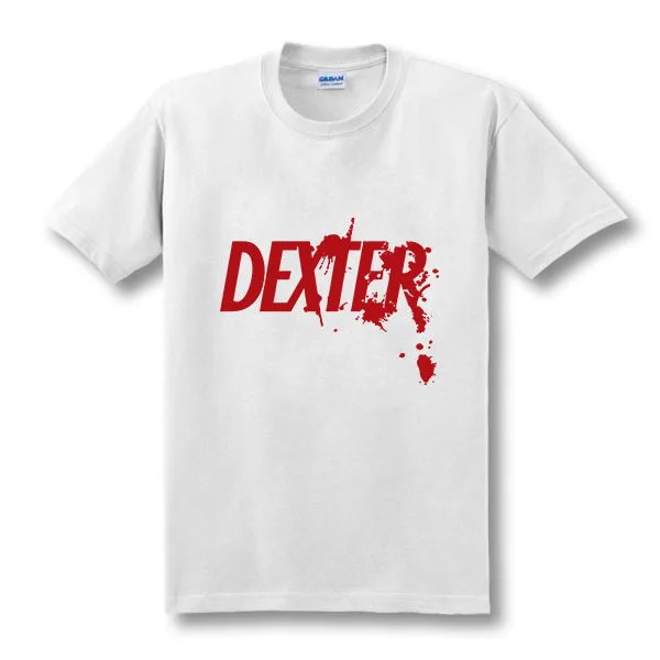 2020 Новая мужская модная летняя хлопковая футболка с коротким рукавом принтом DEXTER футболки размер XS XXL|fashion t