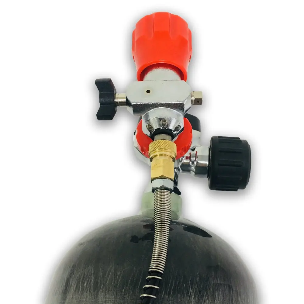 AC168201 New 6.8L CE 300bar 4500Psi Scuba Diving SCBA Carbon Fiber Tank Pcp compressed air gun to hunt paintball tank Acecare
